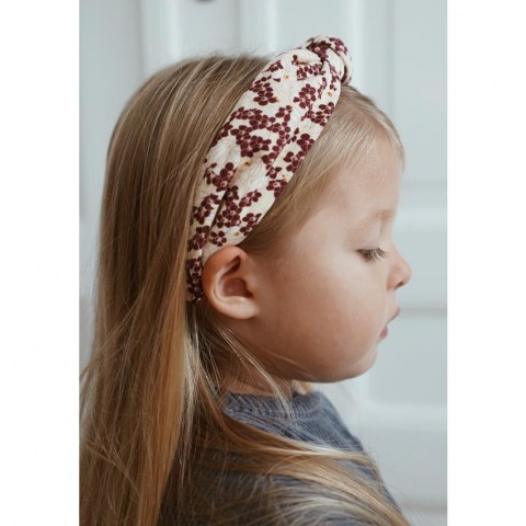 KS1942 - HAIRBRACE THICK - WINTER LEAVES DARK RED - Extra 0 (Copy)